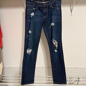 Just Black Ripped Jeans Size 28  Dark Wash